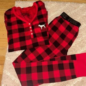 VS Pink christmas pajama set size S